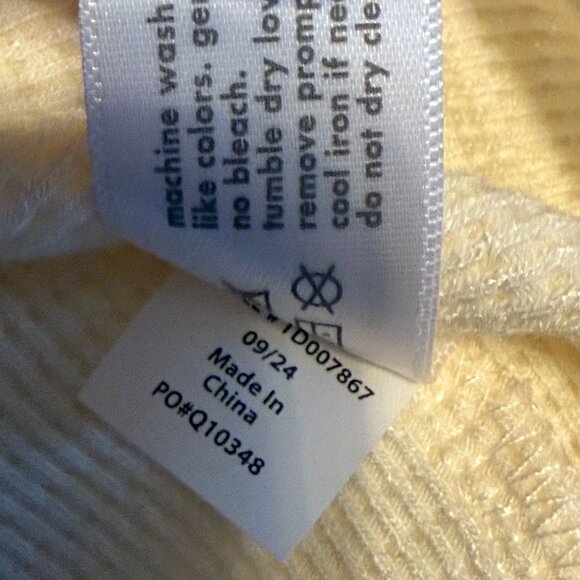 NWT Large Three Dots Cream Oversized Cardigan Sweater - Picture 9 of 12